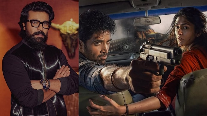 Ram Charan praised the acting of Adivasi Shesh and Mrunal Thakur in Dacoit. (Credit: Instagram/@alwaysramcharan) Ram Charan on dacoit