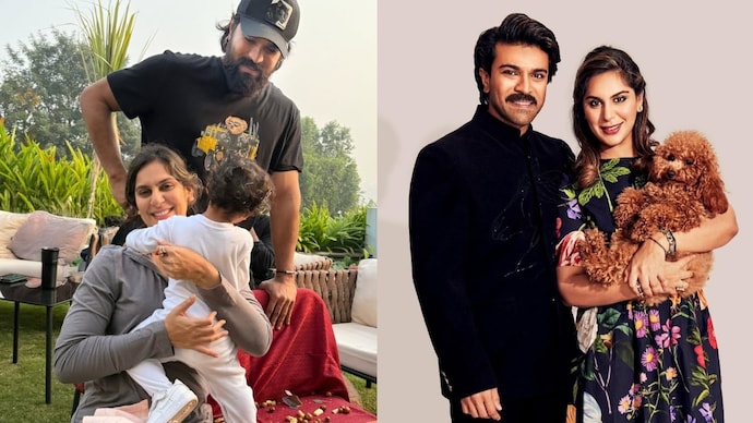 Ram Charan opened up on fatherhood, family time priorities. (Photo: Instagram @upasanakaminnikonidela) Ram Charan with his wife Upasana Kamineni and daughter