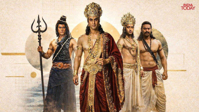 Every time Ramayana or Mahabharata is adapted for the screen lately Indian deities have been turned into Greek Gods. (Credit: India Today/Arun Prakash Uniyal) Ramayana, Adipurush, Mahadev: Our screen gods look straight out of the gym lately