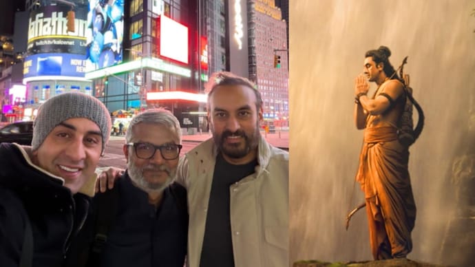 Ranbir Kapoor (left)'s Ramayana is directed by Nitesh Tiwari and produced by Namit Malhotra. (Credit: X/@namitmalhotra) Ramayana