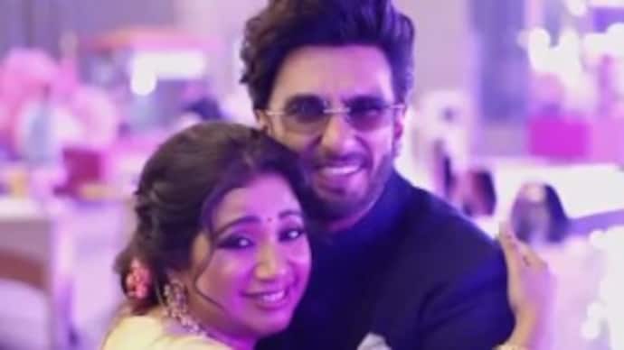 Ranveer Singh mimics Shreya Ghoshal at NMACC event. Ranveer Singh, Shreya Ghoshal