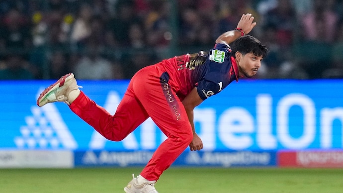 Rasikh Salam played a key role in RCB's dominant win over LSG, (PTI Photo) Rasikh Salam