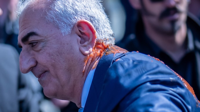 AP) Despite the attack, Reza Pahlavi appeared composed.
