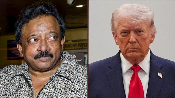 Ram Gopal Varma/ US President Donald Trump (Photo: PTI/ Reuters) RGV asks if AI drives Trump's changing rhetoric on Iran-Strait of Hormuz tensions