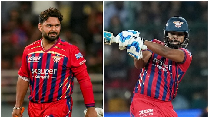 Pant and Pooran struggle to justify their enormous price tags. (PTI Photo) Rishabh Pant, Nicholas Pooran