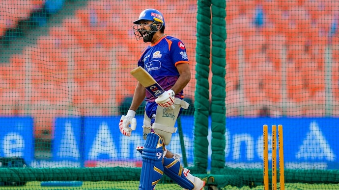 Rohit Sharma has returned to the nets ahead of GT clash (Courtesy: PTI) Rohit Sharma