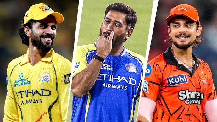 IPL 2026, SRH vs CSK: Mahi mania in Hyderabad as Chennai eye away win (PTI Photos) Ruturaj Gaikwad, MS Dhoni and Ishan Kishan