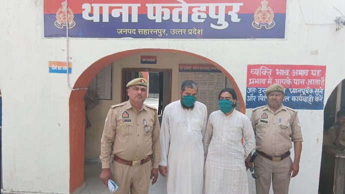 The accused, identified as Maulvi Junaid and Nadeem, were arrested after the woman lodged a police complaint.