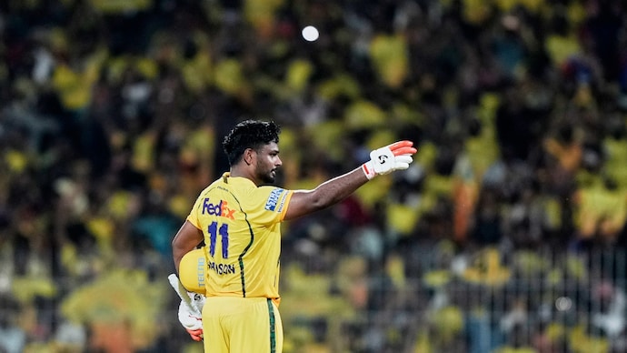 Sanju Samson remained unbeaten on 115 runs against DC (courtesy: AP) Sanju Samson