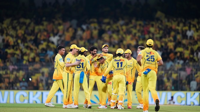 CSK lost to PBKS by 5 wickets in Chennai. Courtesy: AP Sarfaraz Khan
