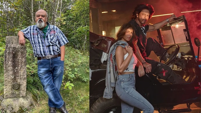 Saurabh Shukla (L), Shah Rukh and Suhana Khan (R) in frame. (Photo: Instagram)