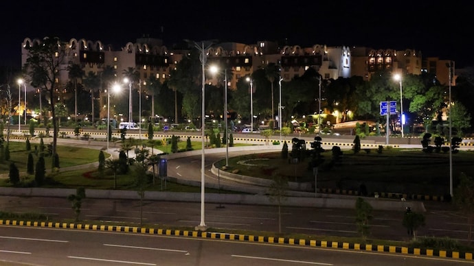 The Serena hotel stands in the background where the US and Iran held peace talks in Islamabad, Pakistan. (Photo- Reuters)