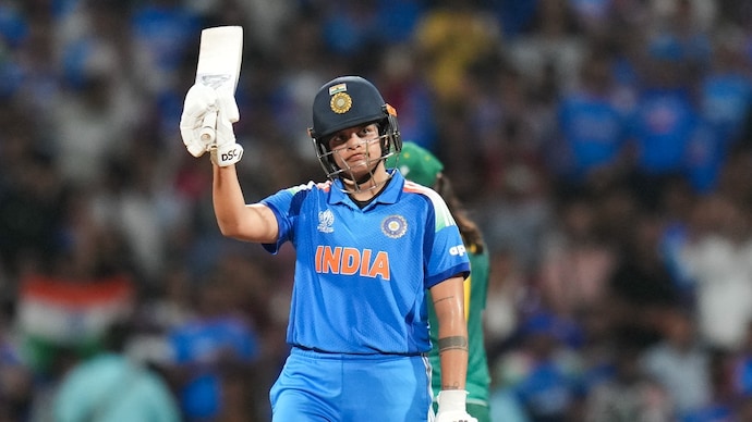 Shafali Verma became the youngest Indian to 100 T20Is. Courtesy: PTI Shafali Verma