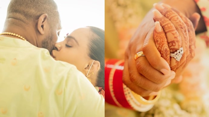 Shanu Sharma shared the wedding photos on social media. (Credit: Instagram/@shanosharmarahihai) Shanu Sharma's wedding photos