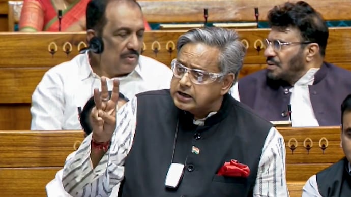 Congress MP Shashi Tharoor criticised the government for linking women’s reservation to delimitation. Shashi Tharoor