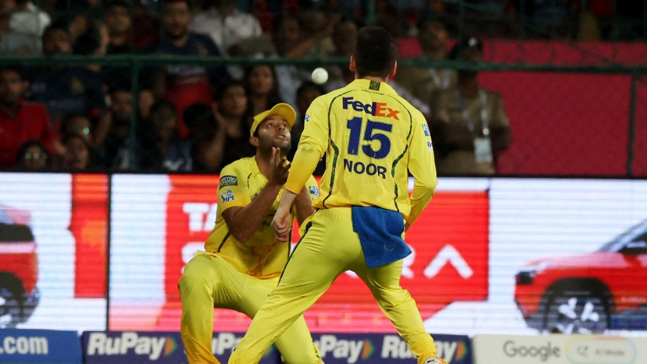 IPL, RCB vs CSK: Dropped Virat Kohli earlier, Shivam Dube throws ball in relief after taking catch
