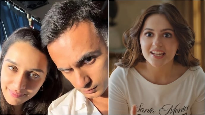 Shraddha Kapoor cheers for boyfriend Rahul Modi's ad with Aneet Padda (right). Shraddha Kapoor, Rahul Modi, Aneet Padda