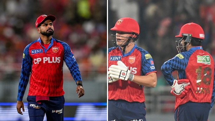 Shreyas has put his bat on the line (Courtesy: AP/PTI) Shreyas Iyer, Cooper Connolly, Priyansh Arya