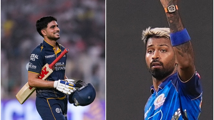 Will Gill's GT add to the troubles of Hardik and MI? (PTI Photo) Shubman Gill, Hardik Pandya