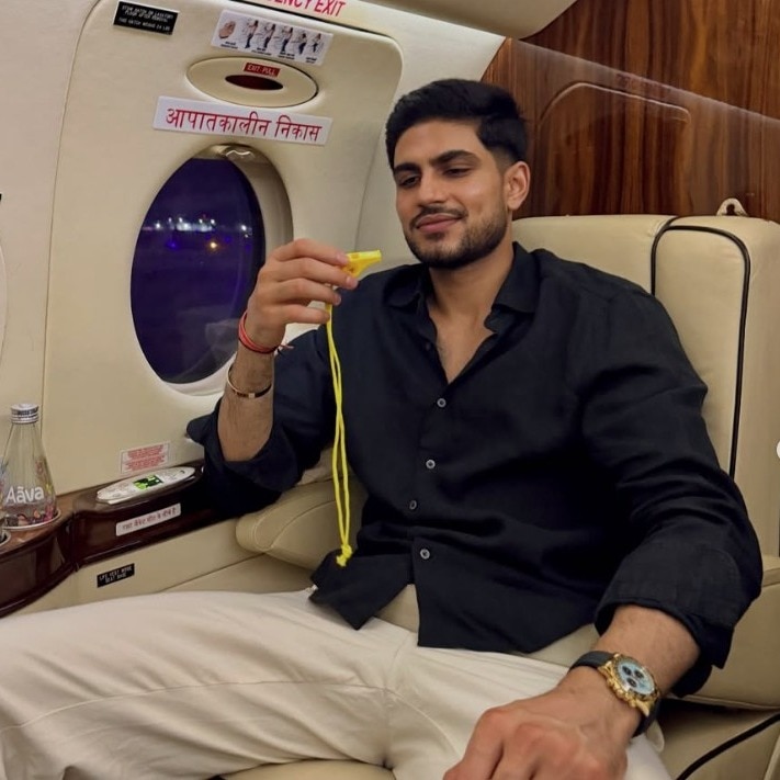Dig at CSK? Shubman Gill poses with whistle in Chennai, sparks mixed fan reactions