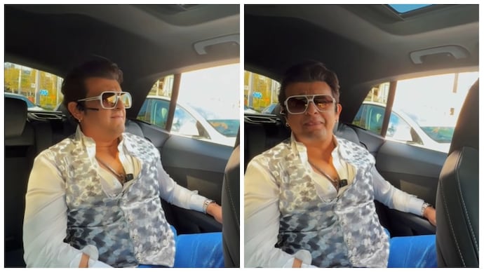 Sonu Nigam's conversation with his fans before Rotterdam concert went viral. (Credit: Instagram/sonunigamofficial) Sonu Nigam surprises fans by playing his song in his car before Rotterdam concert