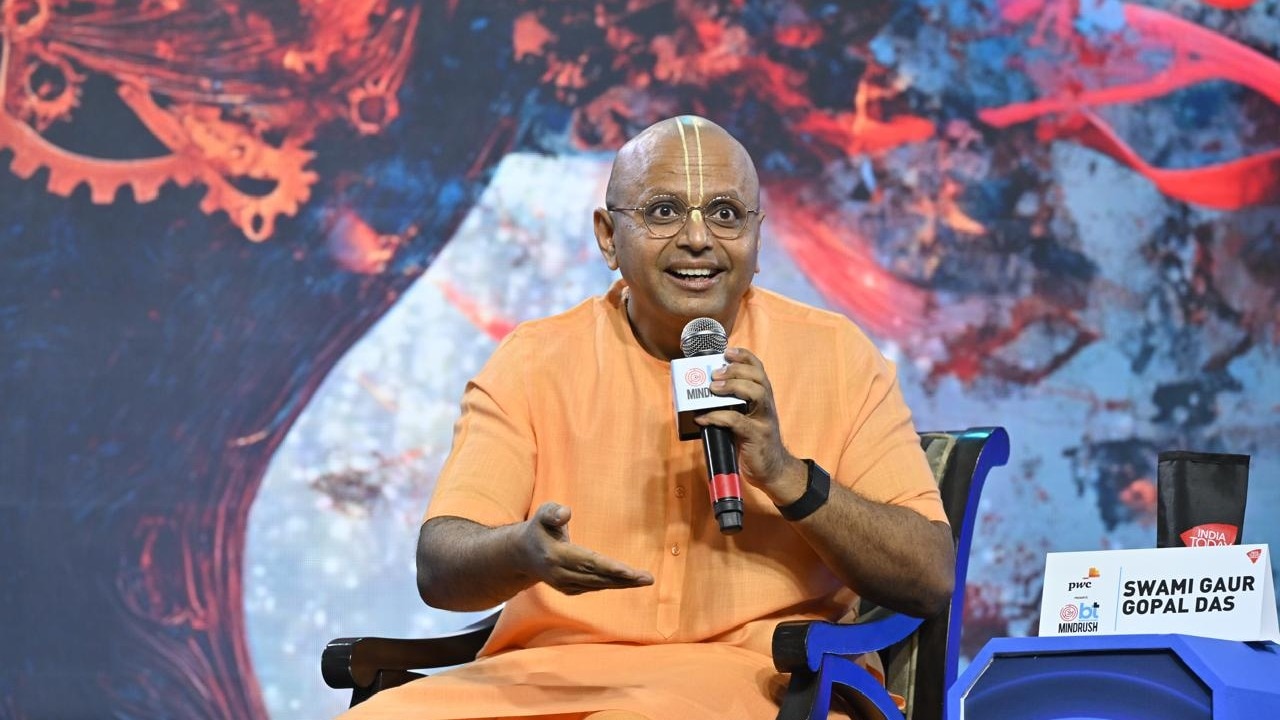 Quote of the day by Gaur Gopal Das: Anyone can find the dirt in...