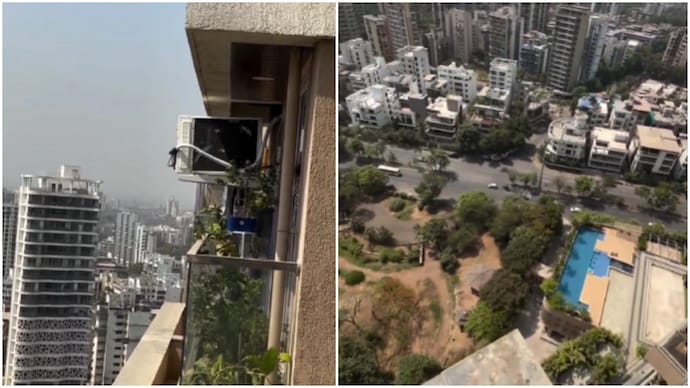 Technician refuses to repair AC unit on 23rd floor over safety risks (Photos: @SaffronChargers/X) Technician refuses to repair AC unit on 23rd floor over safety risks