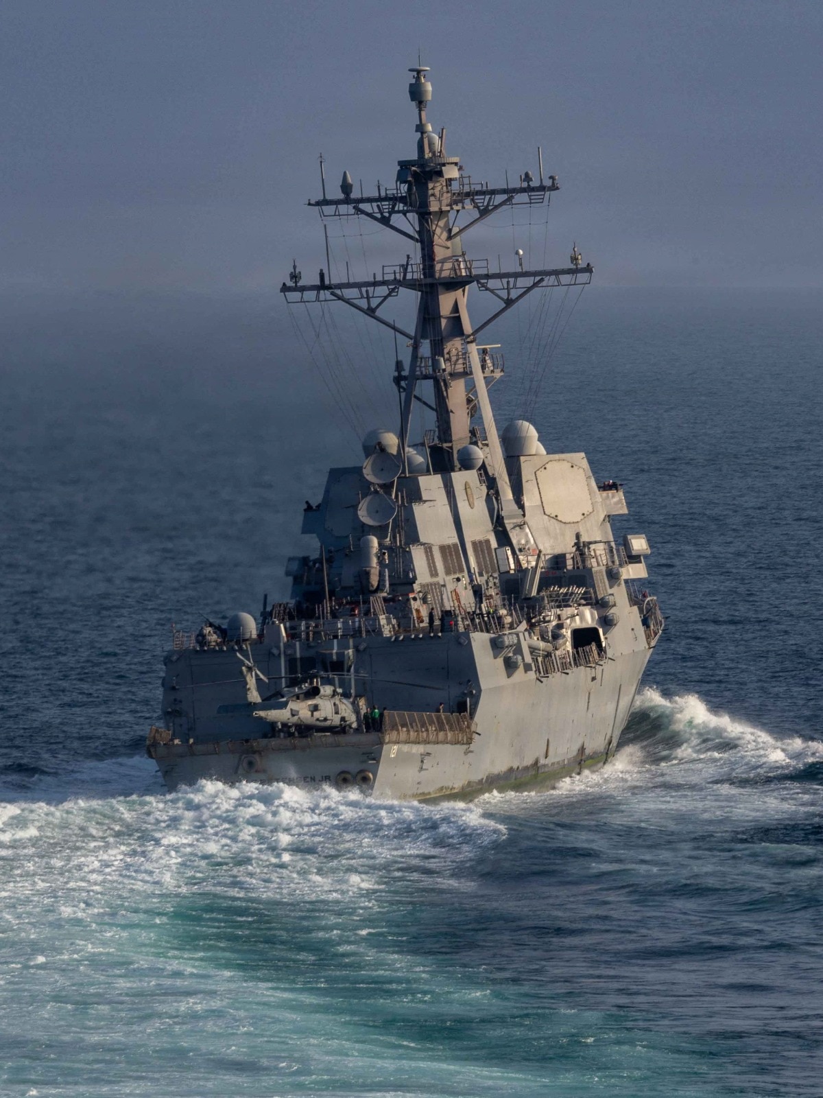 US navy warships transit Strait of Hormuz amid tense standoff with Iran -  India Today