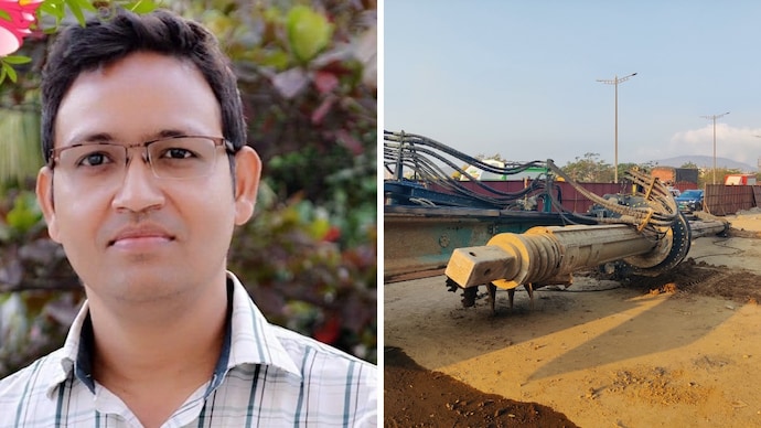 The deceased, Santosh Chavan, was returning home on his motorcycle after completing his duty. The deceased, Santosh Chavan, was returning home on his motorcycle after completing his duty.