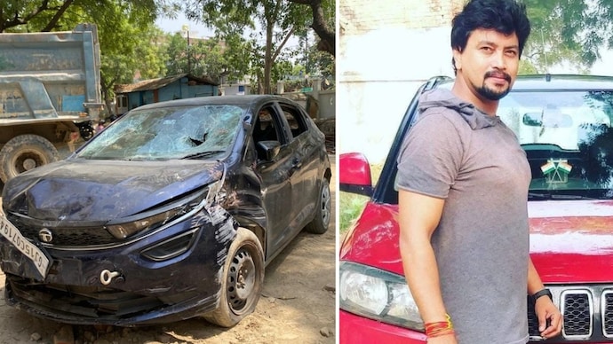 The incident took place around 11 pm when Manish Kumar Singh was driving through the area. The incident took place around 11 pm when Manish Kumar Singh was driving through the area.