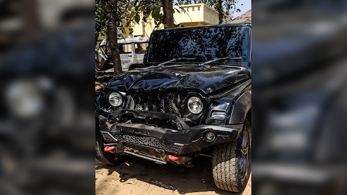 The Thar which crashed into the motorcycle killing two