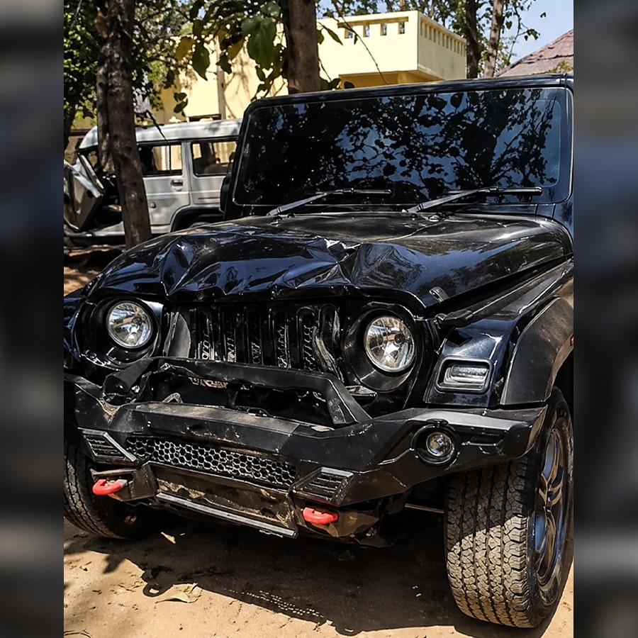 2 dead after speeding Thar rams motorcycle in UP, driver on the run