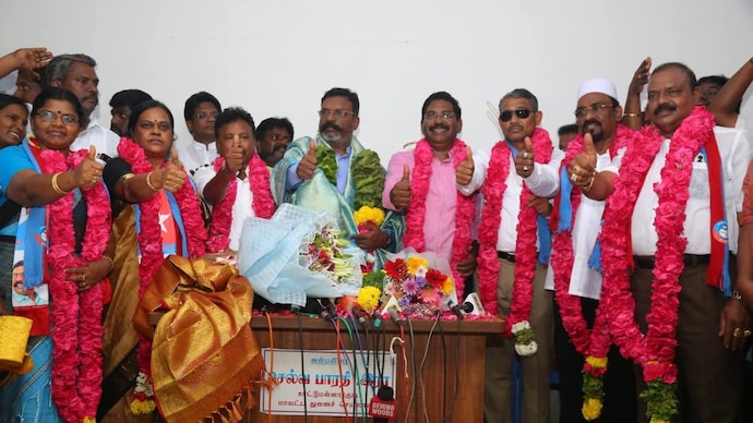 Last week, the VCK had announced the names of its chief, Thol Thirumavalavan, and 7 other party leaders as candidates for the 2026 Tamil Nadu Assembly polls. (Photo: @thirumaofficial on X) Thol Thirumavalavan