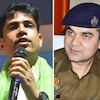 TMC leader Jahangir Khan and IPS officer Ajay Pal Sharma (File photo)