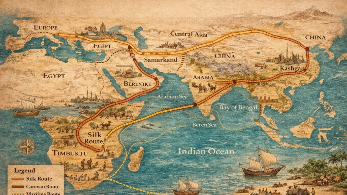From Tamil shores to cold deserts: How the Spice and Silk routes reshaped trade