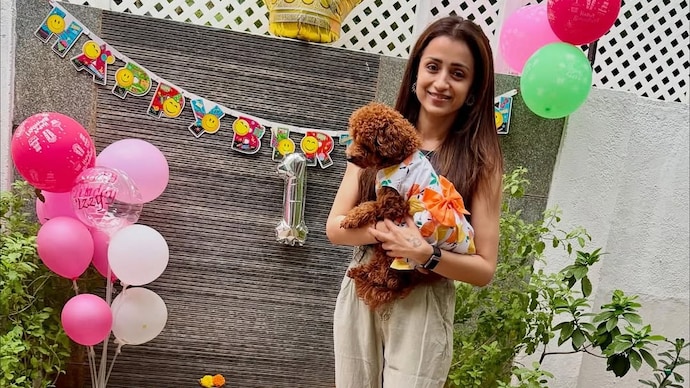 Actor Trisha shared posts with her pet dog amid bomb hoax call. (Photo credits: Instagram/trishakrishnan) Trisha with her pet dog