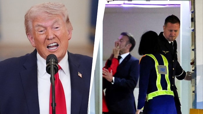 Donald Trump claimed he asked France for help in the Gulf, but Emmanuel Macron denied. (Photo: Reuters) Donald Trump claimed he asked France for help in the Gulf, but Emmanuel Macron denied.