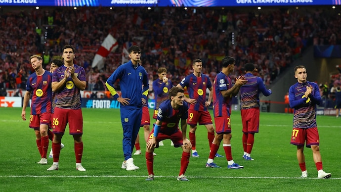 FC Barcelona were beaten by Atletico Madrid on aggregate at the UEFA Champions League quarters. (Image: Reuters) UEFA Champions League