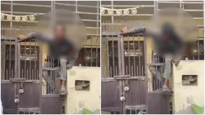 UP thief breaks into house, gets stuck on gate as escape attempt backfires UP thief breaks into house, gets stuck on gate as escape attempt backfires
