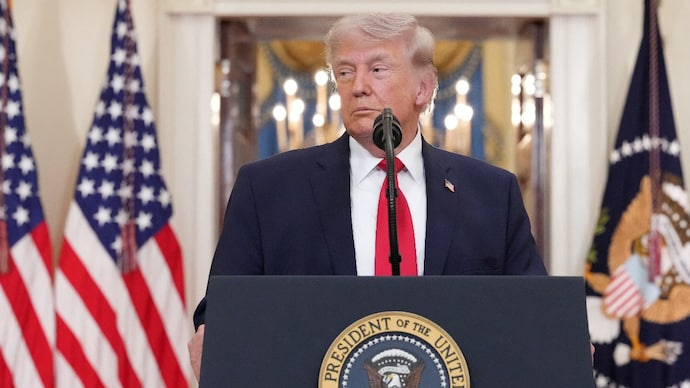US President Donald Trump delivers an address to the nation about the Iran war at the White House. (Photo: Reuters) US President Donald Trump delivers an address to the nation about the Iran war at the White House. (Photo: Reuters)