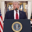 US President Donald Trump delivers an address to the nation about the Iran war at the White House. (Photo: Reuters) US President Donald Trump delivers an address to the nation about the Iran war at the White House. (Photo: Reuters)