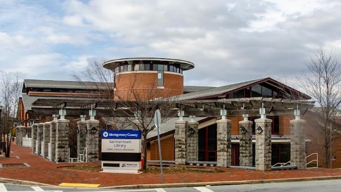 The planned Hindi book event at the library in Georgetown was cancelled after opposition from a coalition of civil and religious groups opposed its link to the VHPA. (Image: Montgomery County Public Libraries) US public library cancels Hindi book event after backlash.
