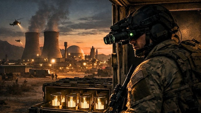 AI Generated/Avinash Kateel) us special operation seal team 6 ejected pliot weapons systems officer wso mission to extract uranium from iran conspiracy theory