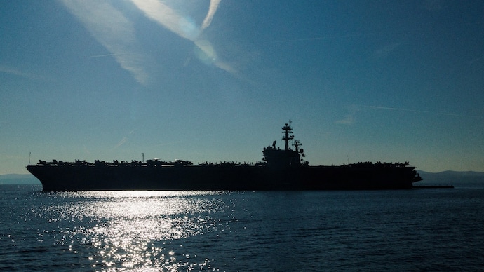 Reuters) A view of Aircraft carrier USS George H.W. Bush (CVN 77)