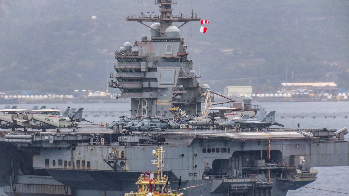 World's largest aircraft carrier to return to US after record 300-day deployment