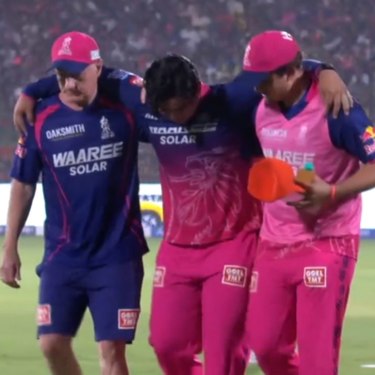 Heatwave strikes again: Vaibhav suffers injury scare after 36-ball 100
