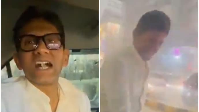 Venkatesh Prasad enjoys a hailstorm in Bengaluru (Screen grab from X) Venkatesh Prasad