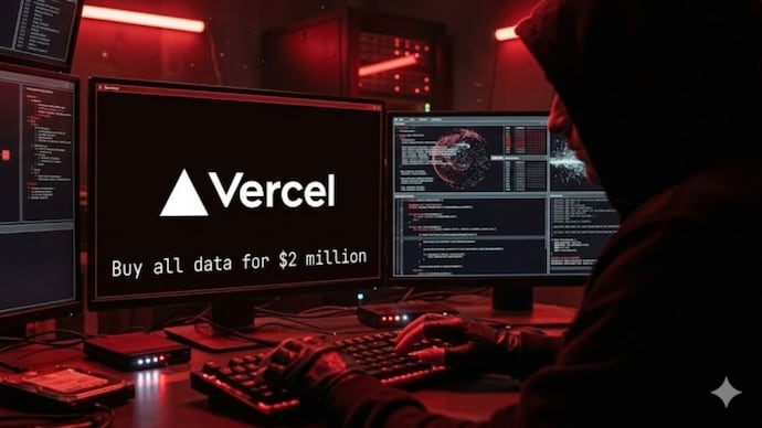 A hacker, who claims to be part of ShinyHunters, is selling Vercel data for $2 million. (Representational image made with AI)