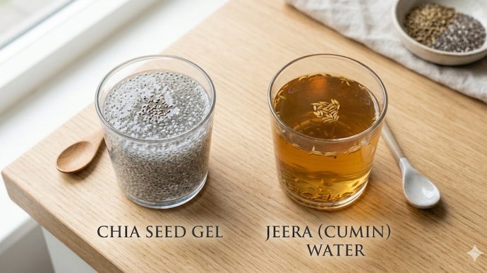 Chia seeds water keeps you full, while jeera water supports digestion but which one truly aids weight loss?