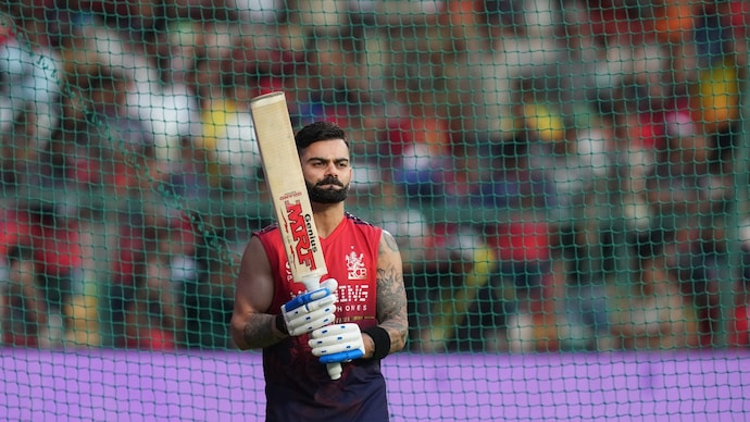 Virat Kohli trained on Tuesday, April 14 in Bengaluru (PTI Photo) Virat Kohli